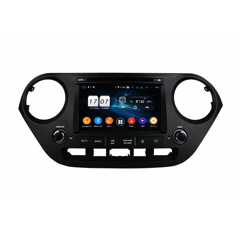 Андроид 10 автомобильный dvd-проигрыватель с GPS сенсорный экран DVD/CD-плеер 7 дюймов сенсорный экран HD с I10 2014-2015 LHD