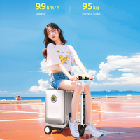 Valise-trottinette électrique légère Airwheel pour adulte, modèle SE3SL, avec roue arrière pleine antidérapante et moteur puissant
