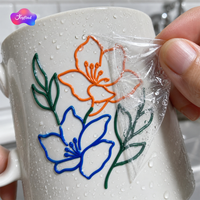 Autocollants 3D personnalisés à transfert UV, étiquettes en relief cristallines imperméables à frotter pour tasses, verre, métal, échantillonnage en 24h