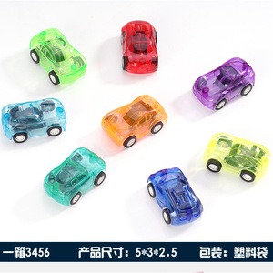 Voiture miniature transparente à rétrofriction en plastique, jouet éducatif pour enfants de 2 à 4 ans, unisexe, berline, véhicule à friction - Product Image 5