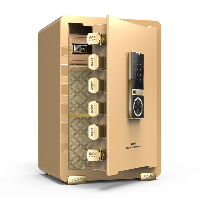Biometric Fingerprint Security Digital Money Safe Box Key Lock Home Hotel Office Storage Combining Electronic Gun Metal Safes