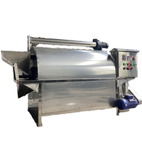 Automatische Moer Pinda Cacao Kastanje Peper Amandel Drogen Granen Professionele Rotary Roosteren Machine