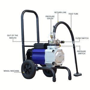 Pistola de Pintura Eléctrica sin Aire de 5200W, Máquina Industrial para Pintar Paredes con Alimentación a Presión, Voltaje de 220V, Precio Bajo - Product Image 3