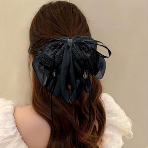 Vente en gros de pinces à cheveux en tulle multicouche surdimensionnées multicolores, grandes pinces à mâchoires antidérapantes, accessoires pour cheveux de mariée - Product Image 6