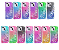 Coque de téléphone Weview Middle Glitter 360 Protection Trois-en-un Quicksand avec cadre supérieur et inférieur pour Mafic 6 Pro 4G