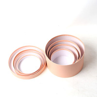 Coffrets cadeaux ronds à quatre compartiments avec couvercle pour bonbons de mariage, arrangements floraux, emballage cadeau et emballage de luxe en gros