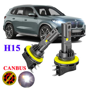 Ampoules <span class=keywords><strong>Led</strong></span> Canbus <span class=keywords><strong>H15</strong></span>, 2 pièces, pour VW <span class=keywords><strong>Golf</strong></span> 6 <span class=keywords><strong>7</strong></span>, Audi Q7 A6 A3, phares de faisceau élevé, feux de jour <span class=keywords><strong>H15</strong></span> DRL, 6500K, 30000LM - Product Image 1