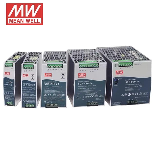 Mean Well SDR-480-24 DIN Rail Power Supply Original Mean Well Original 48H Shipping