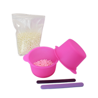 Spatule en silicone de taille personnalisable, bâtonnet d'épilation réutilisable et portable, applicateur et ensemble de bols pour la fonte de cire