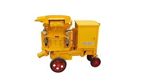 Wengong Motorisierte Trockenspritzbetonpumpe Betonspritzgerät Feuerfestmaschine 5,5KW 380V Kurzer Wendekreis - Product Image 3