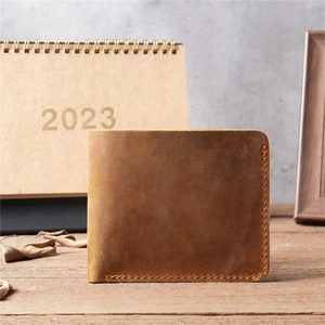 Bifold Cowhide Leather Slim Wallet Multi Card Holder Large Capacity Coins Purse Wallet for Men - Product Image 2
