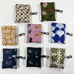 批发工厂定制可重复使用可折叠环保男女通用喜艺品牌购物袋方口袋回收高品质 - Product Image 6