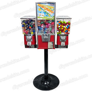 Hot Selling Triple Shop Bulk Gumball Vending Machines 3 Head Automatic Candy Dispenser Machine Stand Plastic 1 Year English - Product Image 6