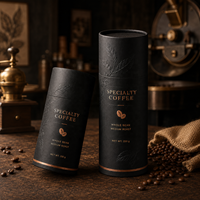 Tubo in Carta Kraft Avvolta a Spirale Personalizzato OEM per Caffè e Tè Speciali con Rivestimento per Alimenti Certificato FSC BRC