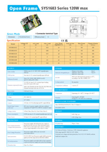 Wholesale 120W Single Output Open Frame <b>Switching</b> <b>Power</b> Supply 15V 6.66A - Product Image 2