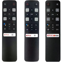 Télécommande vocale de remplacement RC802V FNR1 pour téléviseurs intelligents TCL Android TV 4K UHD avec boutons N-fli Y-Tub, pile AAA, portée de 10 m