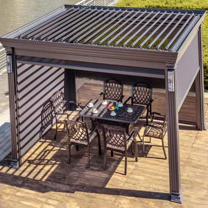 Grand gazebo métallique en métal, bar de <span class=keywords><strong>piscine</strong></span>, véranda, auvent, pergola électrique en aluminium <span class=keywords><strong>6x3</strong></span>, 2 à 20% de réduction - Product Image 1