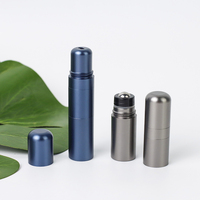 Bouteille à rouleau en aluminium 2 en 1 unique Bouteille à rouleau de parfum blanc de haute qualité Bouteilles d'inhalateur de 2.8ml
