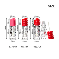 Tubes de gloss à lèvres transparents personnalisés Jinze 2 ml, contenants en plastique pour emballages cosmétiques, emballages vides pour huile à lèvres