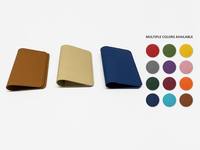 Dompet Mini Minimalis Kulit PU Custom OEM Anti-RFID, Tempat Kartu Bisnis, Tempat Paspor Perjalanan, Grosir Pabrik