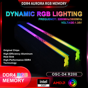 OscOO <b>DDR4</b> <b>RAM</b> 3600/3200MHz LED Lighting Desktop Computer Memory Module - Product Image 5