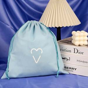 Luxury Soft <b>Velvet</b> Drawstring Pouch <b>Bag</b> Rings Jewelry Packaging Screen Printing Custom Logo Printed Recyclable Gift Mobile Phone - Product Image 3