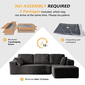 Canapé sectionnel moderne sans structure en <span class=keywords><strong>mousse</strong></span>, en velours côtelé moelleux, compressé en <span class=keywords><strong>mousse</strong></span>, emballé en boîte, pour salon, vente en gros - Product Image 6