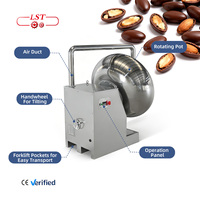Machine à enrober le chocolat et le sucre LST pour cacahuètes et noix avec polisseuse