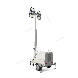 Système de tour d'éclairage mobile à quatre roues à LED alimenté au carburant pour l'éclairage d'urgence - Product Image 3