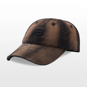 Casquette de baseball déstructurée unisexe en jean délavé 6 panneaux, style papa, imperméable, avec boucle métallique, OEM_ODM - Product Image 2