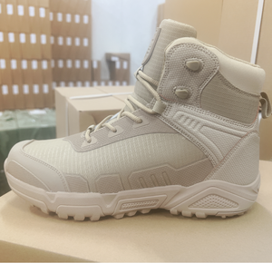 SFB63 Sand Beige Tactical <b>Hiking</b> <b>Boots</b> Men Mid-Cut Lightweight Breathable Outdoor Combat Work <b>Boots</b> - Product Image 3