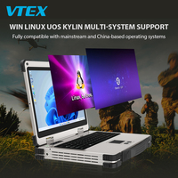 Laptop Industri Tahan Suhu Ekstrem 17.3" I3-7100U RAM 8G ROM 256G Layar Tahan Sinar Matahari Baterai 7000mAh Notebook Industri