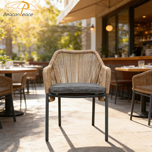 <span class=keywords><strong>Chaise</strong></span> de <span class=keywords><strong>bar</strong></span> pour <span class=keywords><strong>terrasse</strong></span> en extérieur, cadre en métal aluminium, <span class=keywords><strong>chaise</strong></span> de jardin en rotin avec coussin pour café et restaurant - Product Image 3