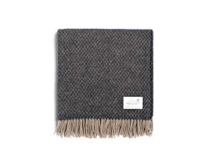 100% lana de lujo personalizado cálido <span class=keywords><strong>Alpaca</strong></span> tejido grueso Lap Plaid Manta con flecos portátil tamaño doble ropa de cama para sofá - Product Image 5