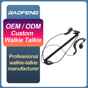 Auricular para Walkie Talkie Baofeng <span class=keywords><strong>UV</strong></span> 5R, Cable en Espiral <span class=keywords><strong>BF</strong></span> 992, Auriculares con Conector de 2 Pines Tipo K para Baofeng <span class=keywords><strong>BF</strong></span> 888S <span class=keywords><strong>UV</strong></span> <span class=keywords><strong>82</strong></span>, ODM - Product Image 1