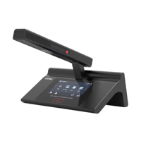 Unidad de Conferencia Digital Completa para Escritorio con Placa Electrónica, Grabación en Tarjeta SD Opcional, Votación, Registro y Seguimiento por Cámara para Reuniones