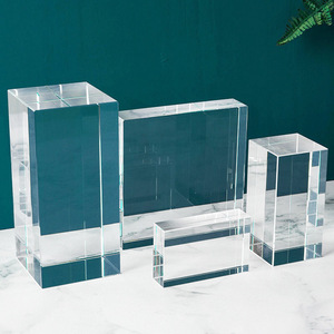 Honneur de cristal cristal <span class=keywords><strong>Cube</strong></span> blanc haute qualité Laser <span class=keywords><strong>verre</strong></span> bloc <span class=keywords><strong>personnalisé</strong></span> 3d Laser gravure Photo cristal <span class=keywords><strong>Cube</strong></span> - Product Image 2