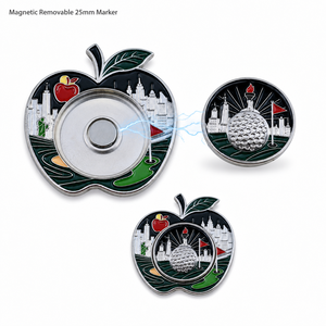 Marcador Magnético de Bola de Golf con Marcador Central Extraíble, Diseño de Doble Cara para Recuerdos de Golf - Product Image 2