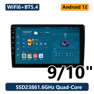 เครื่องเสียงรถยนต์ 2Din Android Stereo 9 นิ้ว ระบบนำ<span class=keywords><strong>ท</strong></span>างสากล 32GB 64GB วิ<span class=keywords><strong>ท</strong></span>ยุ FM หน้าจอสัมผัส เครื่องเล่น DVD มัลติมีเดีย Carplay - Product Image 1
