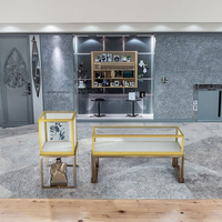 Boîte de présentation de montres et bijoux de luxe sur mesure haut de gamme, en verre trempé premium, étanche, facile à nettoyer, design carré, pour bureau