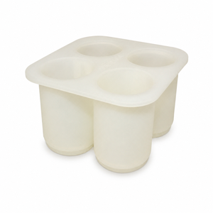 <b>Silicone</b> Ice Cream Mold 4 Cup Dessert Freezer Tray Round Nonstick Baking <b>Tool</b> for Home Kitchen - Product Image 3
