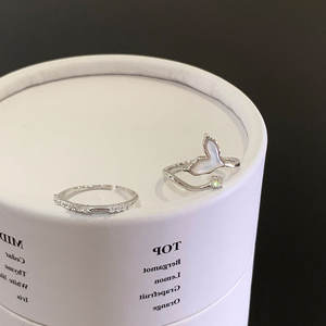 Bagues géométriques de luxe ajustables en gros pour femmes, en alliage brillant avec zircon cubique, pour mariage et soirée, tendance - Product Image 6