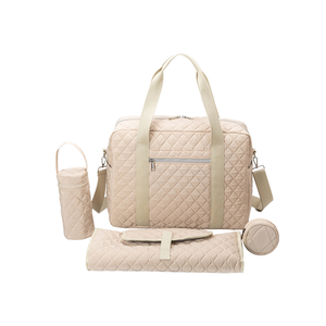 Sac à langer pour bébé en polyester résistant à l'eau, grande capacité, compartiments utilitaires personnalisés, fabrication OEM - Product Image 1