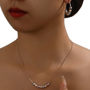 Kinnear Brazilian Sieraden <span class=keywords><strong>18</strong></span> <span class=keywords><strong>Kt</strong></span> Goud Sieraden Verguld Sets Elegante Tri-Tone Getextureerde Ketting En Oorringen - Product Image 5