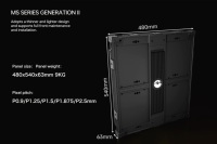 Pantalla LED para Exteriores M-shine Serie Ms GOB de Paso Fino P1.25, Brillo de 4000 cd, Garantía de 2 Años, Ángulo de Visión de 160°, IP65