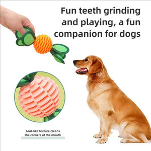 टीपू काटने के प्रतिरोधी कुत्ते गेंद खिलौना इंटरैक्टिव चीव खिलौना छोटे मध्यम कुत्तों के लिए - Product Image 3