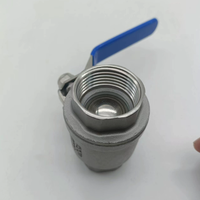 Vannes à boisseau sphérique manuelles en acier inoxydable 2PC avec filetage NPT femelle, OEM, pour contrôle haute température eau, huile, gaz, marche/arrêt, pour applications industrielles