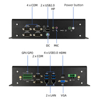 12th/13th Gen Intel Core I5/i7 Industrial Mini PC Fanless 6xCOM 2xLAN Linux/Win11 in Stock