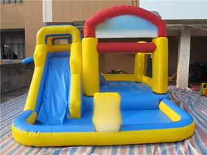 Trung Quốc Mini <span class=keywords><strong>Inflatable</strong></span> <span class=keywords><strong>Bouncer</strong></span> Jumping <span class=keywords><strong>Bouncer</strong></span> Castle Combo Trượt Với Hồ Bơi Cho Bữa Tiệc Gia Đình - Product Image 2