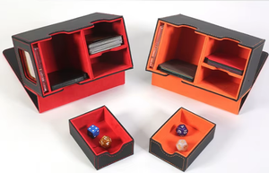 Boîte à cartes en cuir PU fenêtrée, écologique, amusante, imperméable et légère pour 160+ cartes <span class=keywords><strong>Yu</strong></span>-<span class=keywords><strong>Gi</strong></span>-<span class=keywords><strong>Oh</strong></span>, Magic, Commander, jeux d'intérieur - Product Image 5